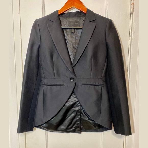 BCBGMaxAzria Women's Black Noah Single Breasted Tuxedo with Tailcoats Sz XS - Picture 8 of 10